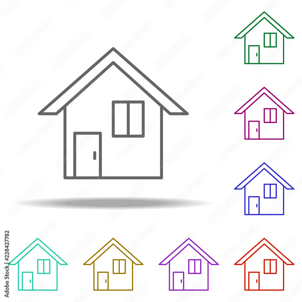 home address icon. Elements of Web in multi color style icons. Simple icon for websites, web design, mobile app, info graphics home address icon. Elements of Web in multi color style icons. Simple icon for websites, web design, mobile app, info graphics