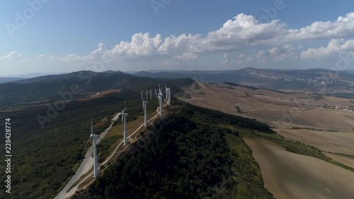 Wind Power on Sierra del Perd√≥n Navarra photo