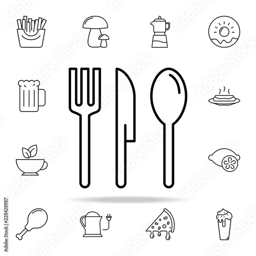 cutlery icon. Food and drink icons universal set for web and mobile