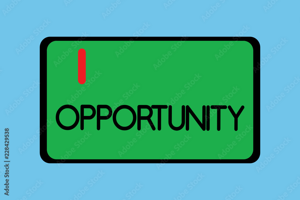Handwriting text writing Opportunity. Concept meaning Time or set of circumstances that makes possible to do something. Handwriting text writing Opportunity. Concept meaning Time or set of circumstances that makes possible to do something.