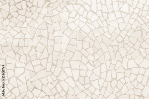 Stampa su tela Broken tiles mosaic seamless pattern