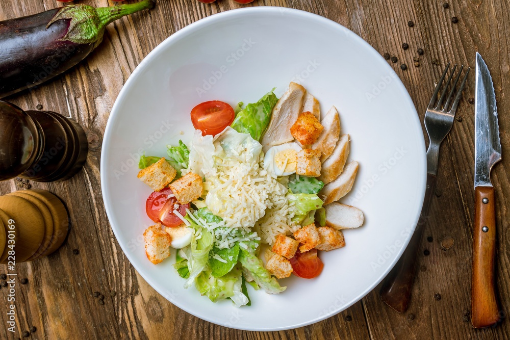 Salad caesar with chicken Salad caesar with chicken