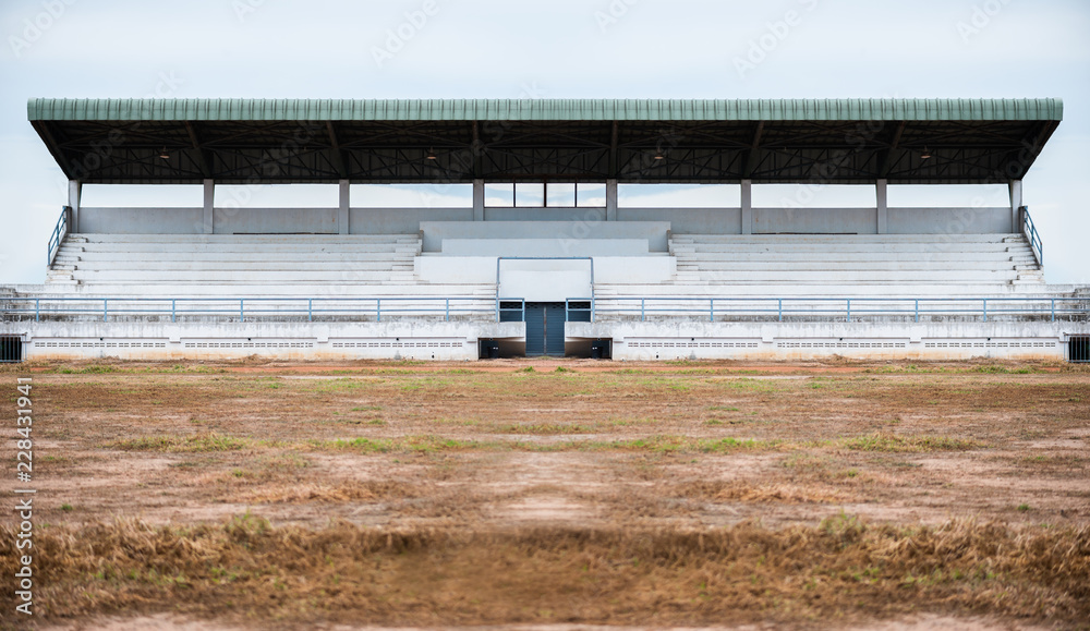 Obraz premium Empty grandstand for sports cheer
