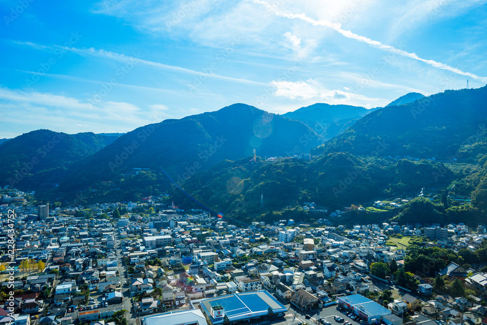 Fototapeta premium 別府市街地