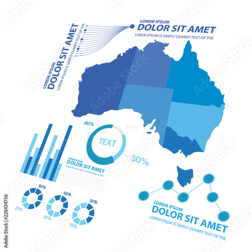 big data map infographic elements  vector template 