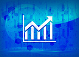 Statistics icon midnight blue prime background