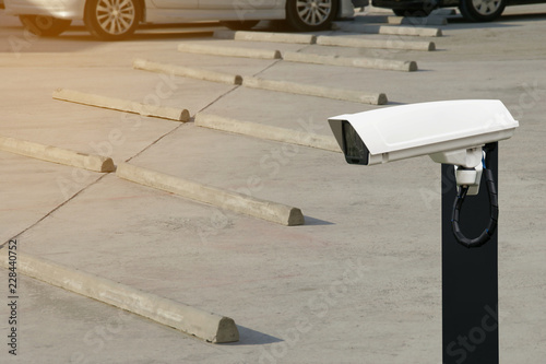 CCTV, Security or Surveillance Camera at a Parking Lot