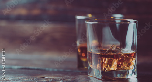 Fotografiet Whisky, whiskey or bourbon