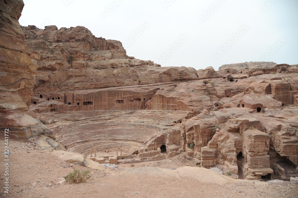 Ruins of Petra, Lost rock city of Jordan, Middle East