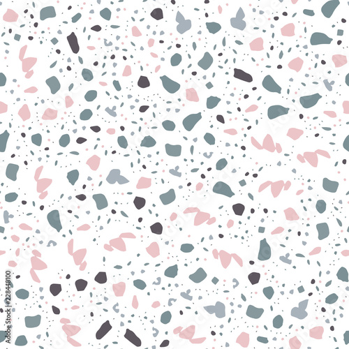 Terrazzo pattern. Vector il...