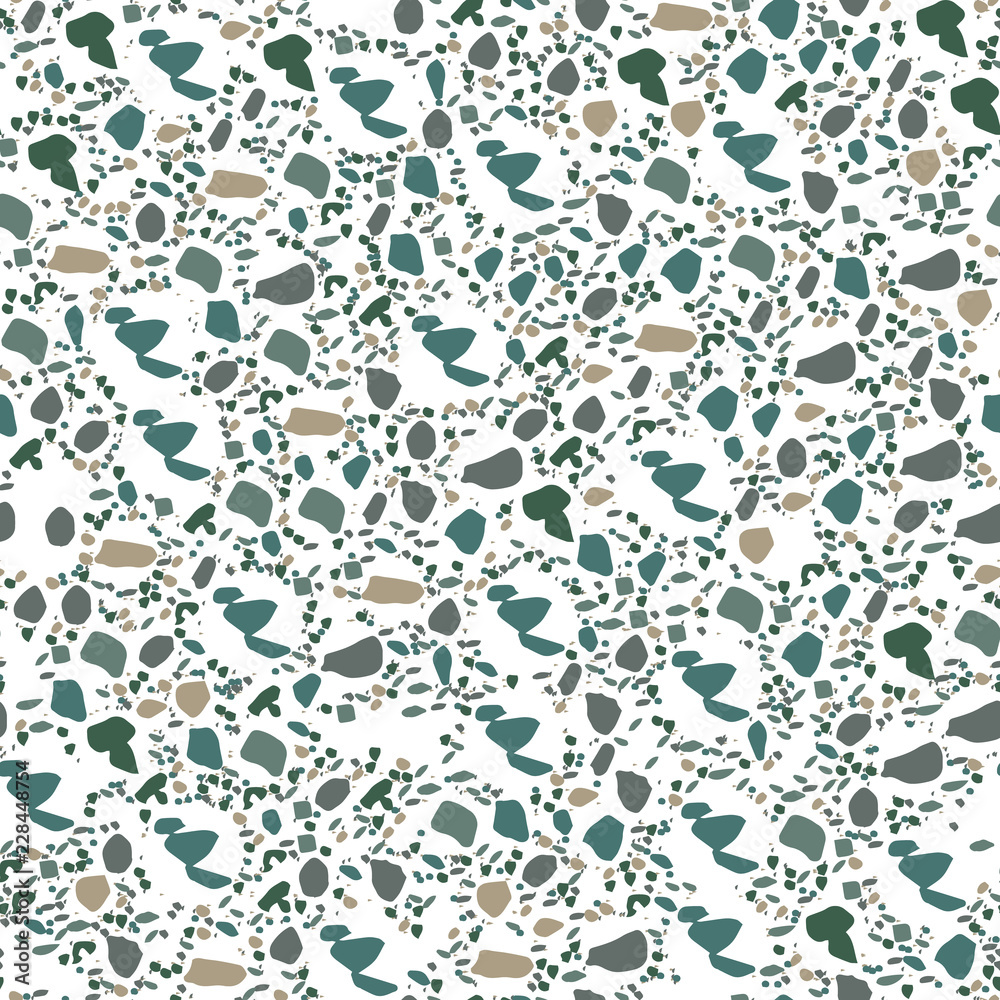 Fototapeta premium Terrazzo pattern. Vector illustration Background for print home decor, interior, fabric, textile, paper