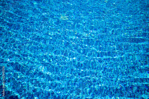 Blue water background blur