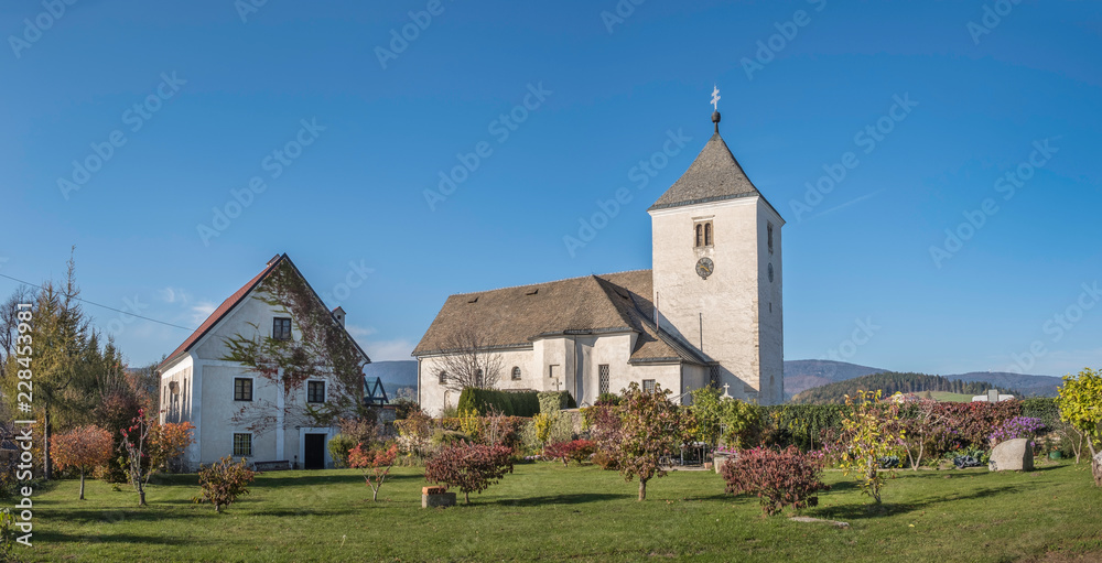 Saint-Martin church in Smartno on the mountain Pohorje, Slovenia