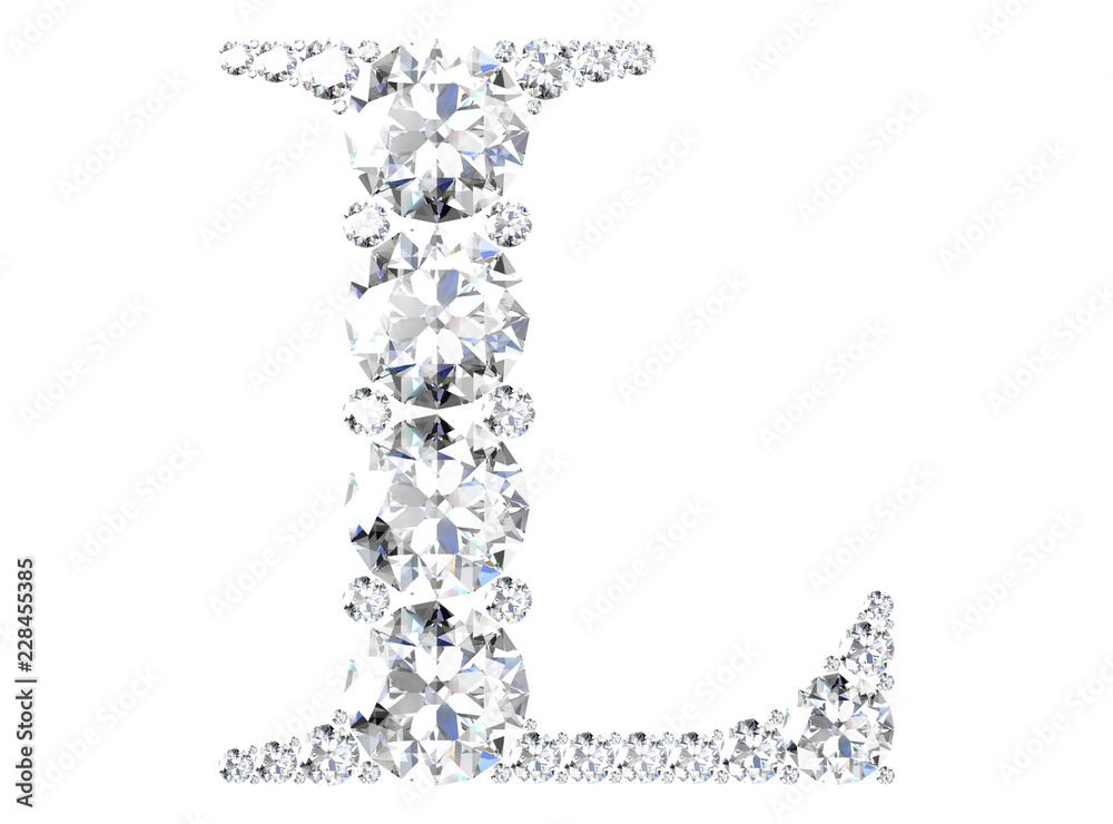 diamond letters with gemstones (high resolution 3D image) diamond letters with gemstones (high resolution 3D image)