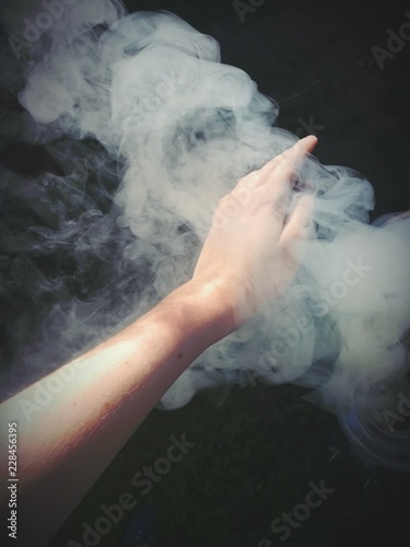 Hand with a smoke 