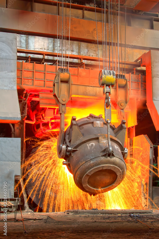 converter filling scrap iron and steel, in a iron and steel co., China converter filling scrap iron and steel, in a iron and steel co., China