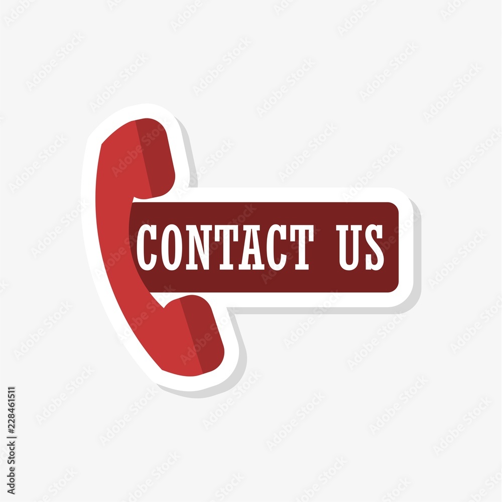Contact us sticker, call, contact us, contacts, email, message 