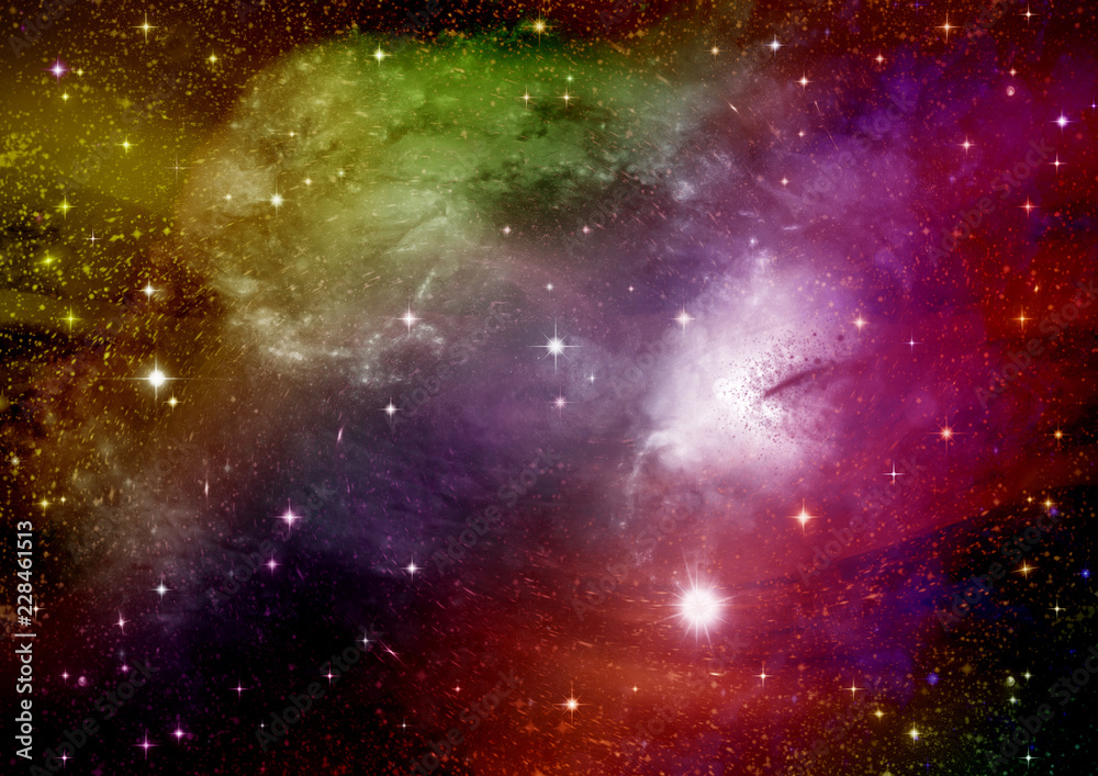 Fototapeta premium galaxy in a free space