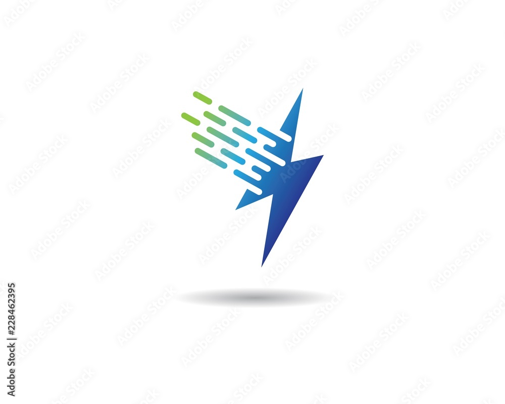Thunderbolt logo illustration Thunderbolt logo illustration