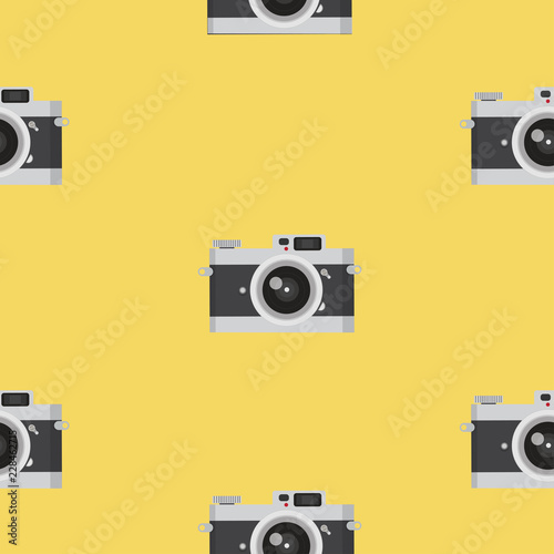 vintage camera vector pattern