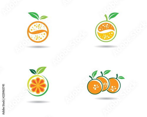 Fototapeta Naklejka Na Ścianę i Meble -  Orange logo illustration