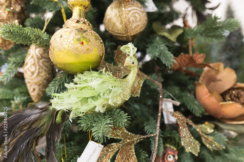 Christmas decorations on the tree