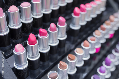 Lipstick collection in different colors