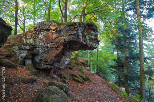 Die Hollerkanzel auf dem Kirkeler Felsenpfad photo