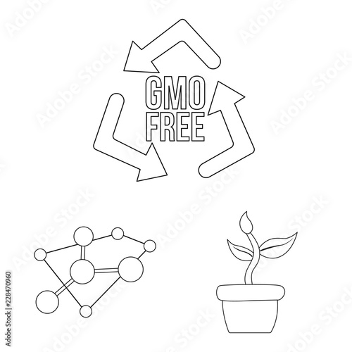 Vector design of  and  icon. Set of  and  stock vector illustration.