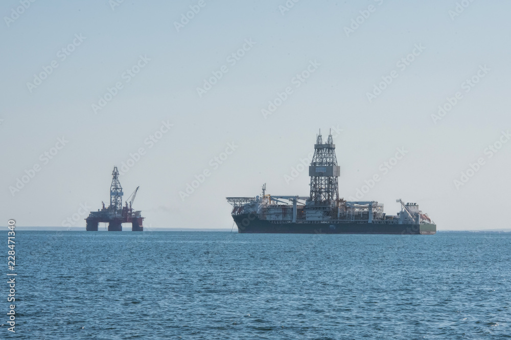 Fototapeta premium oil rig in Namibia