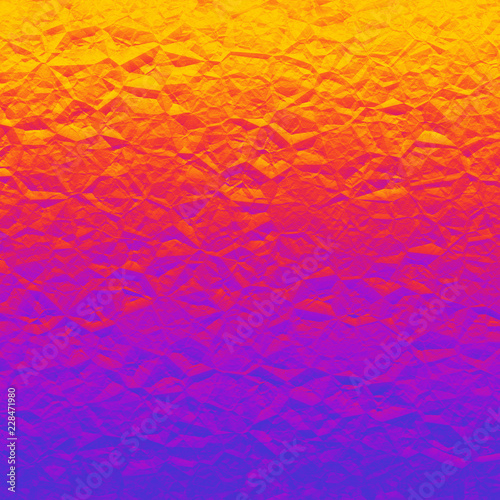 Neon Colorful Wrinkled Foil Texture Multi Colored Background