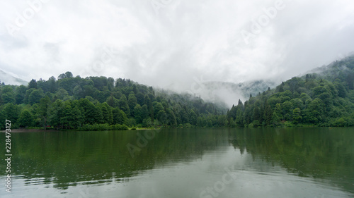 A beautiful lake landscape from Borcka Karagol Nature Park, Artvin, Turkey