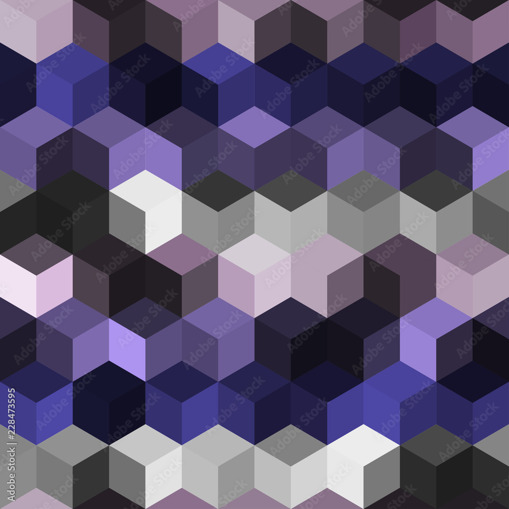 Hexagon grid seamless vector background. Childish polygons bauhaus corners geometric design. Trendy colors hexagon cells pattern for card or cover. Honeycomb shapes mosaic backdrop.
