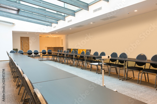 Interior of a conference room in a modern hotel © rilueda
