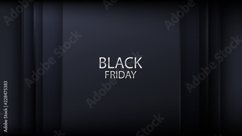 Modern gray black friday design