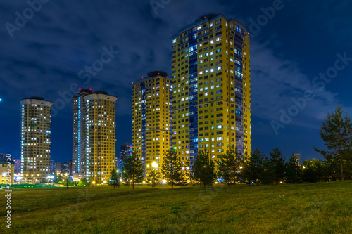 Canvas Print modern building in moscow