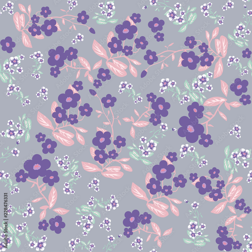 Elegant flowers seamless pattern Elegant flowers seamless pattern