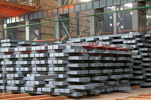 Konstfotografi Hot ingot in a steel plant