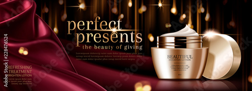 Premium face cream banner ads