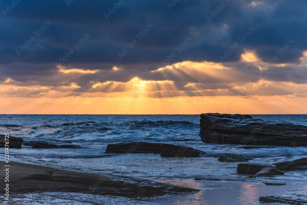 A Moody Sunrise Seascape