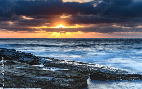 A Moody Sunrise Seascape