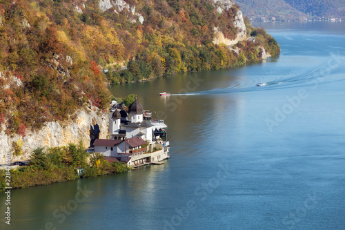 Autumn landscape of the Danube Defile