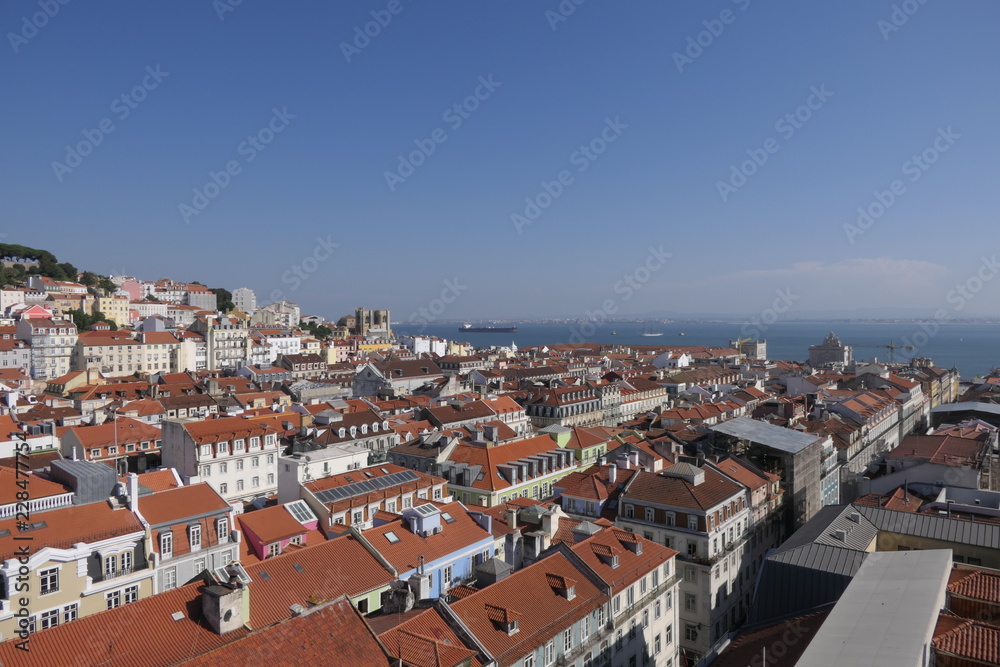 View over the old town of Lisbon, Portugal
