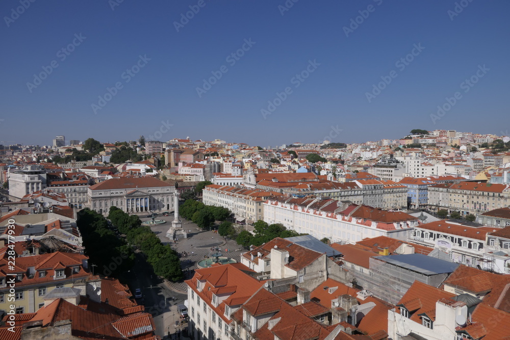 View over the old town of Lisbon, Portugal