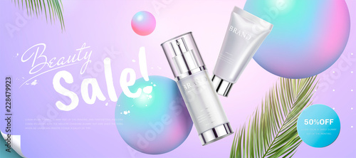 Skincare product banner ads