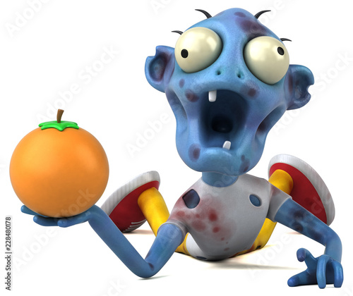 Fun zombie - 3D Illustration