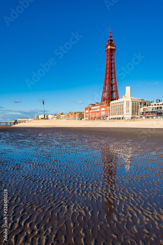 blackpool tower reflections