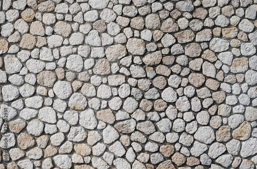 Fragment of a wall from a chipped stone