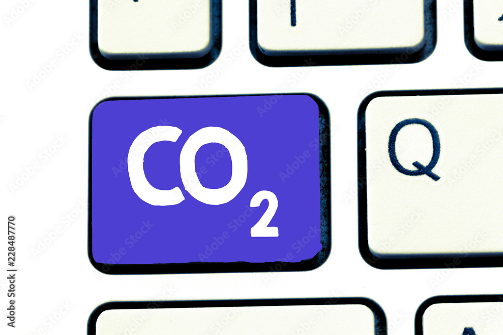Handwriting text Co2. Concept meaning Noncombustible greenhouse gas that contributes to global warming. Handwriting text Co2. Concept meaning Noncombustible greenhouse gas that contributes to global warming.