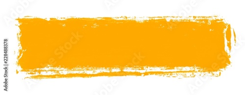 Gemalter breiter Farbstreifen orange